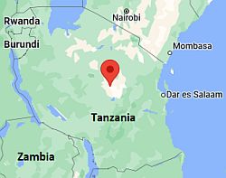 Dodoma, ubicación en el mapa