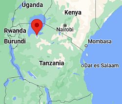Mwanza, ubicación en el mapa