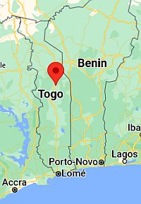 Sokodé, ubicación en el mapa