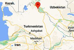 Daşoguz, ubicación en el mapa
