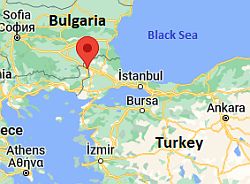 Edirne, ubicación en el mapa