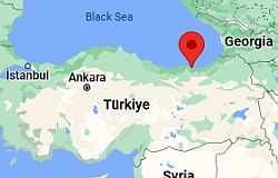 Trabzon, ubicación en el mapa