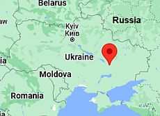 Dnipro, ubicación en el mapa
