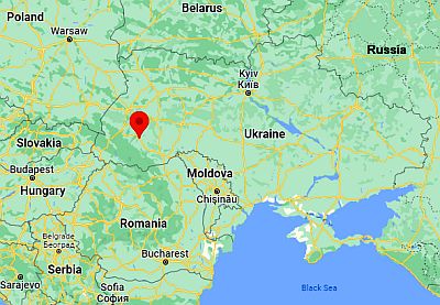 Ivano Frankivsk, ubicación en el mapa