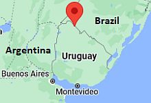 Artigas, ubicación en el mapa