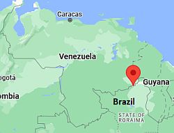 Santa Elena de Uairén, ubicación en el mapa