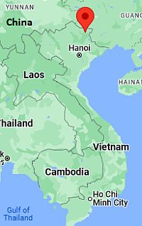 Cao Bang, ubicación en el mapa