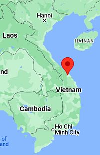 Da Nang, ubicación en el mapa
