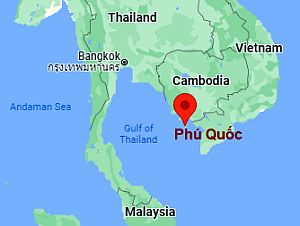 Phu Quoc, ubicación en el mapa