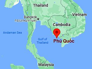 Phu Quoc, ubicación en el mapa