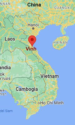 Vinh, ubicación en el mapa